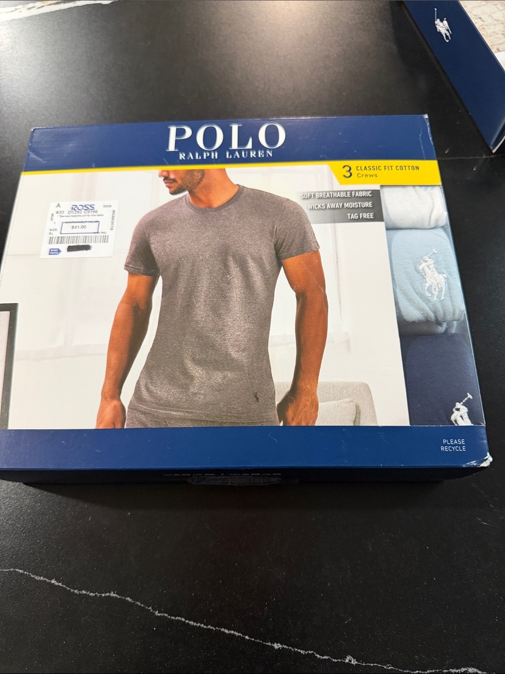 Polo by Ralph Lauren Gray Men's Crew Neck T-Shirt (3 Pack)